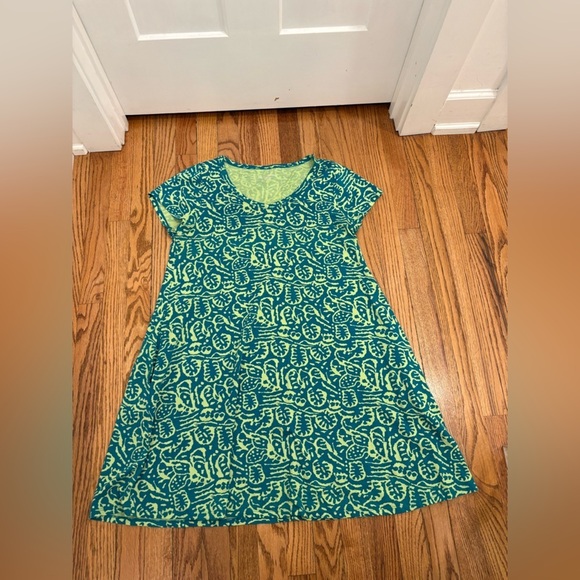 Soft Surroundings Women’s Tropical Slip Dress Size L Knee Length cap sleeves - Picture 3 of 8